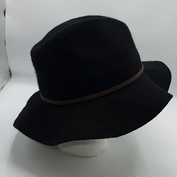 BRIXTON Valley Wool Black Fedora Hat-OS - Picture 4 of 7